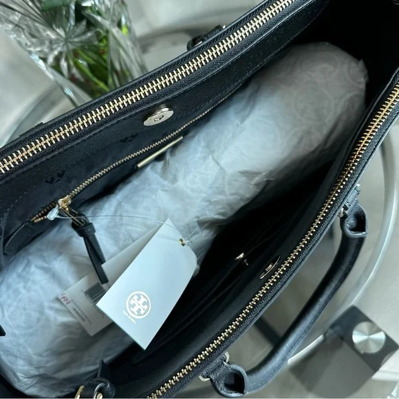 Tory Burch Robinson Perforated Convertible Satchel - Picture 6 of 11